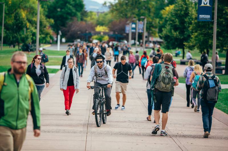 MSU students on campus